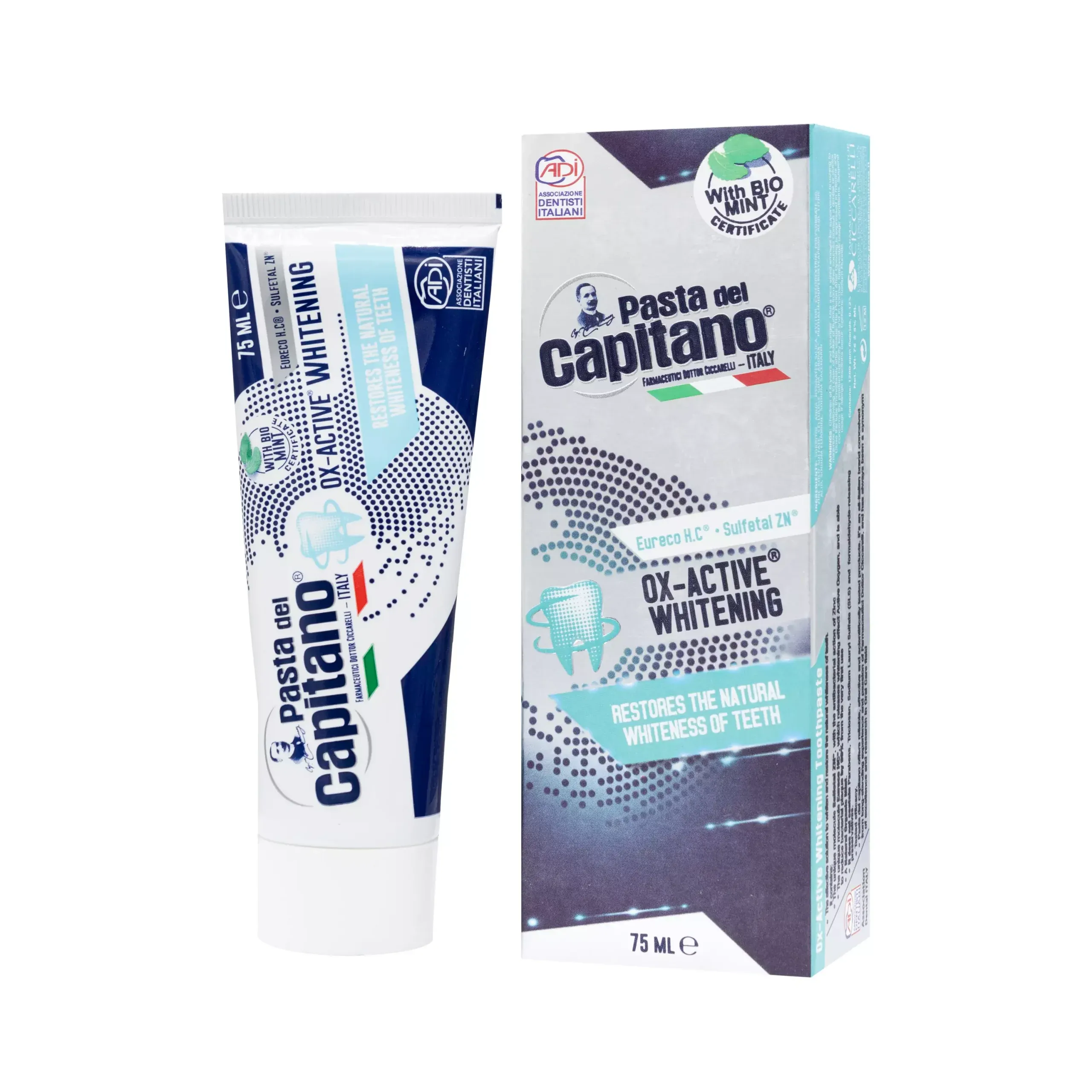 9-خمیردندان-سفید-کننده-پاستا-دل-کاپیتانو-مدل-Ox-Active-Whitening-مسواکالا-mesvakala-