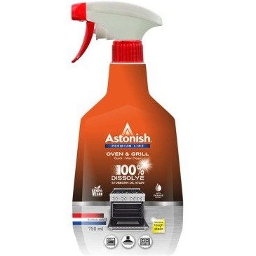اسپری پاک کننده فر و اجاق گاز Astonish مدل Oven And Grill چربی زدا حجم 750 میل