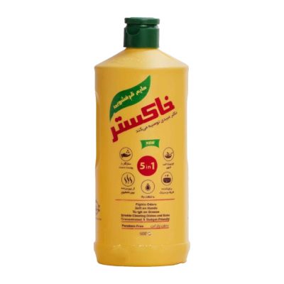 مایع ظرفشویی خاکستر Khakestar براق کننده ظروف و سینک وزن 500 گرم