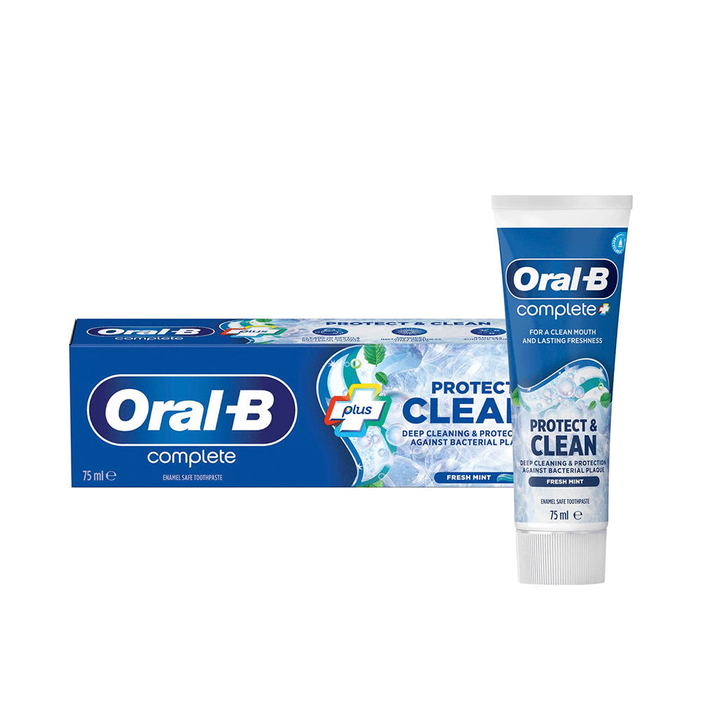 خمیر-دندان-تمیز-کننده-محافظت-کننده-مدل-پلاس-اورال-بی-Oral-B-Complete-Plus-Protection-Clean-Toothpaste